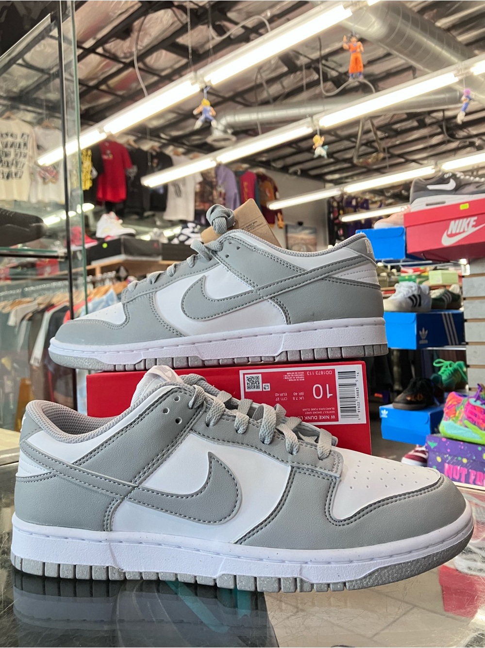 Women’s Nike Dunk Low Next Nature Light Smoke Grey Size 10